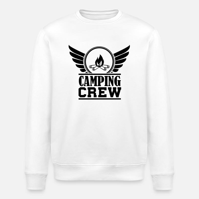 camping__crew - Stanley/Stella Unisex Bio-Sweatshirt ROLLER - Weiß