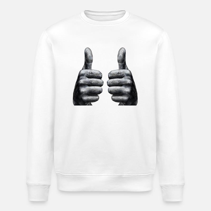 bravo bien - Sweat bio ROLLER Stanley/Stella Unisexe - blanc