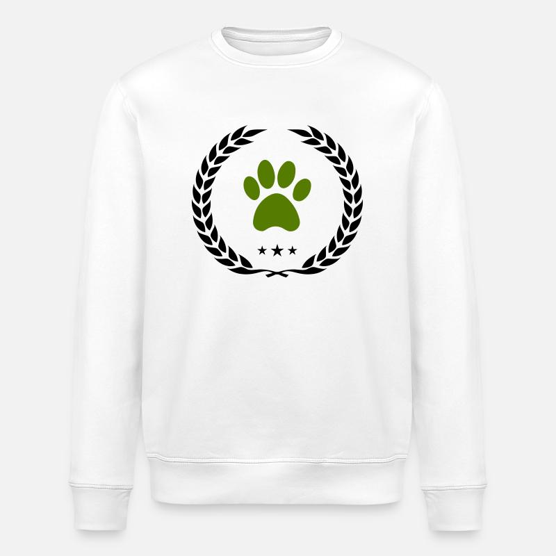 pfote kranz - Stanley/Stella Unisex Bio-Sweatshirt ROLLER - Weiß