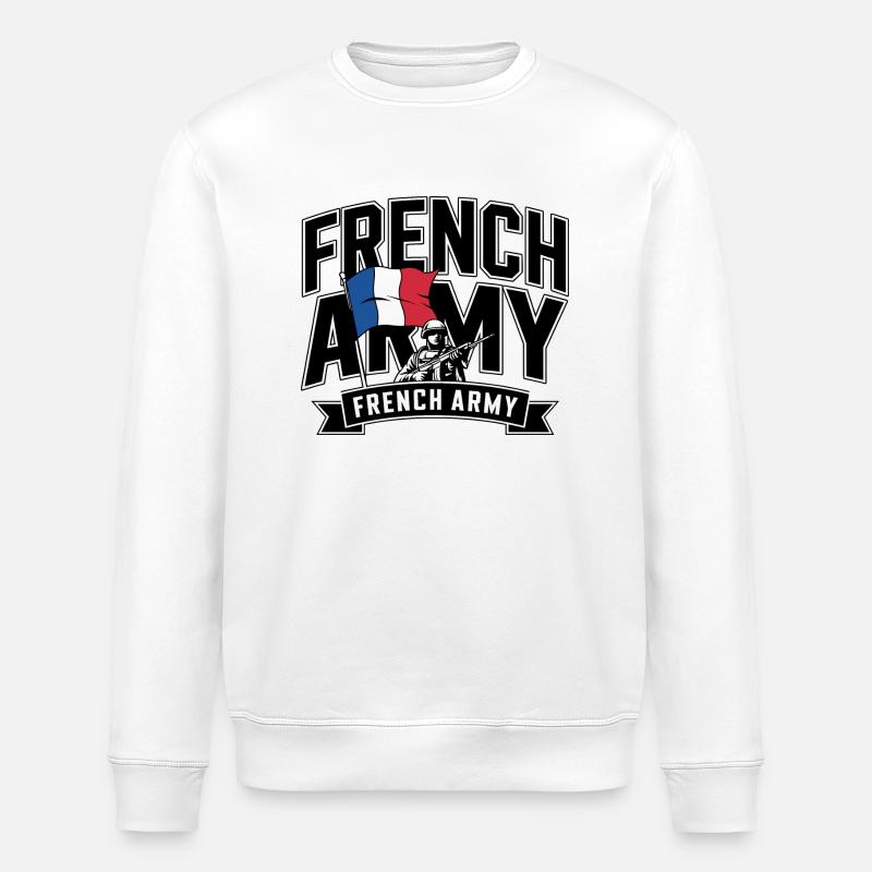 French Army - Sweat bio ROLLER Stanley/Stella Unisexe - blanc