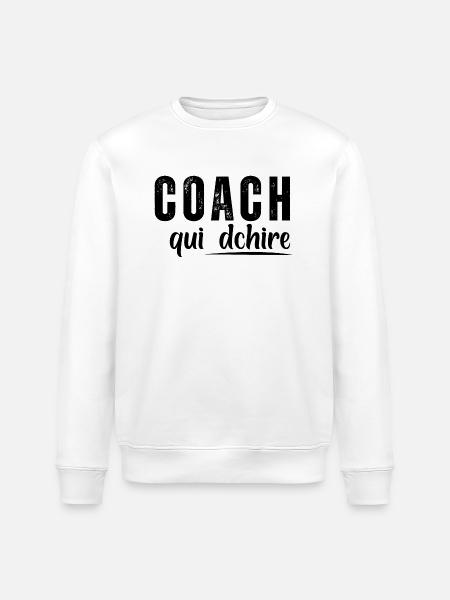 Coach Who - Stanley/Stella ROLLER Unisex Organic Sweatshirt - white