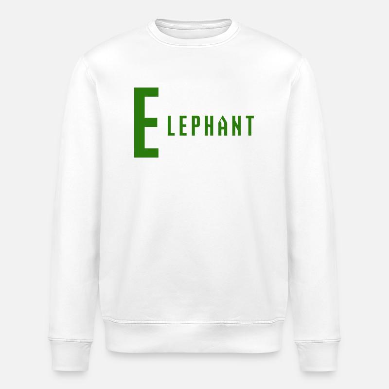 Elephant - Stanley/Stella Unisex Bio-Sweatshirt ROLLER - Weiß