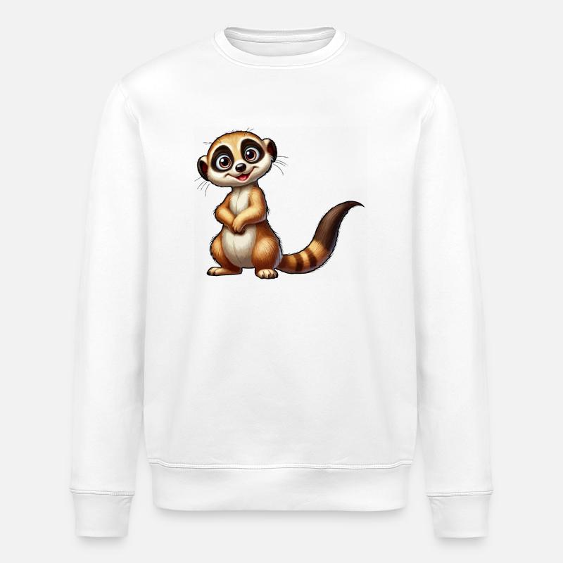 Erdmännchen - Stanley/Stella Unisex Bio-Sweatshirt ROLLER - Weiß