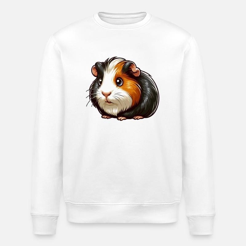 Meerschweinchenfell - Stanley/Stella Unisex Bio-Sweatshirt ROLLER - Weiß