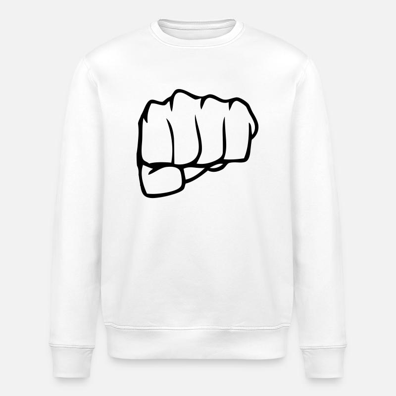 poing - Sweat bio ROLLER Stanley/Stella Unisexe - blanc