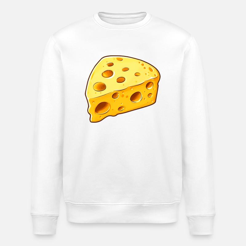 Käse Cheese - Stanley/Stella Unisex Bio-Sweatshirt ROLLER - Weiß