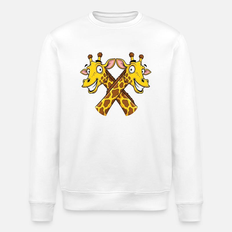 Giraffen Giraffe - Sweat bio ROLLER Stanley/Stella Unisexe - blanc