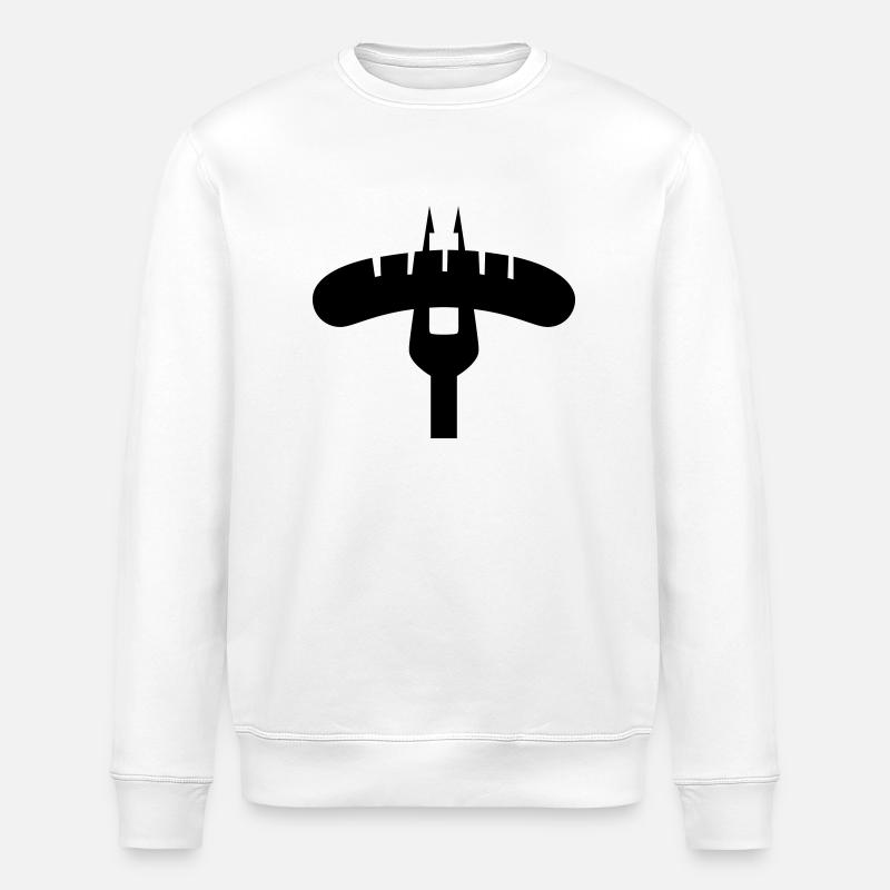 Coole Wurst - Stanley/Stella Unisex Bio-Sweatshirt ROLLER - Weiß