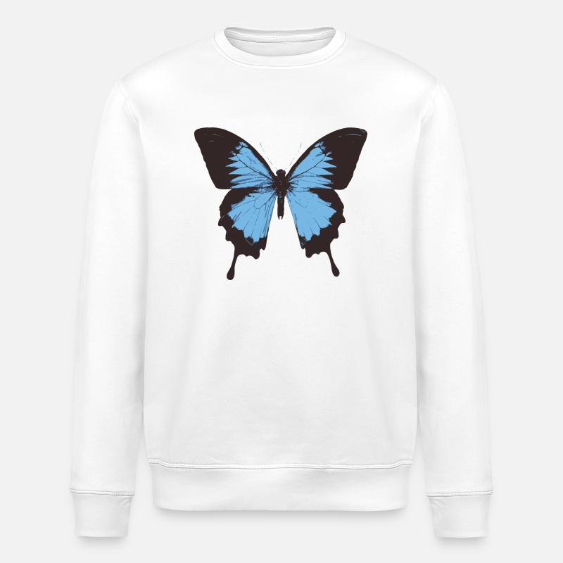 Schmetterling - Stanley/Stella Unisex Bio-Sweatshirt ROLLER - Weiß