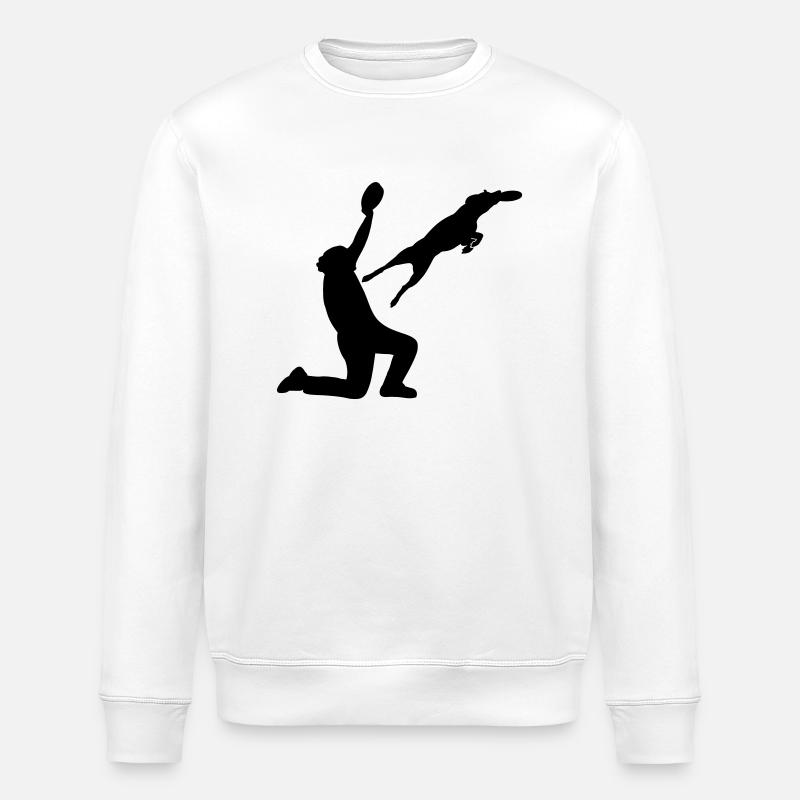 Dogfrisbee - Stanley/Stella Unisex Bio-Sweatshirt ROLLER - Weiß