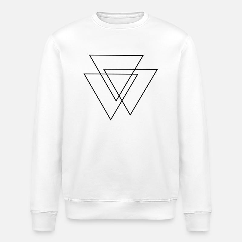 triangles Valknut - Sweat bio ROLLER Stanley/Stella Unisexe - blanc