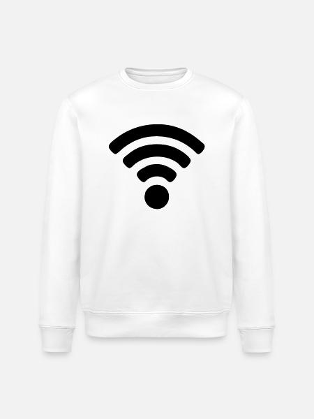 Wi-fi - Stanley/Stella ROLLER Unisex Organic Sweatshirt - white