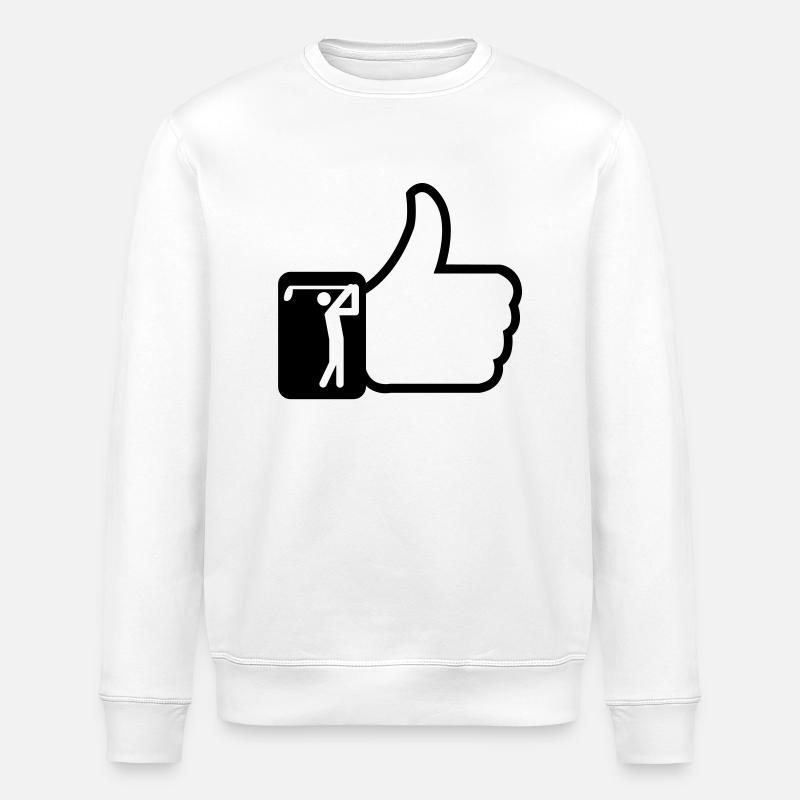 Like golf - Stanley/Stella ROLLER Unisex Organic Sweatshirt - white
