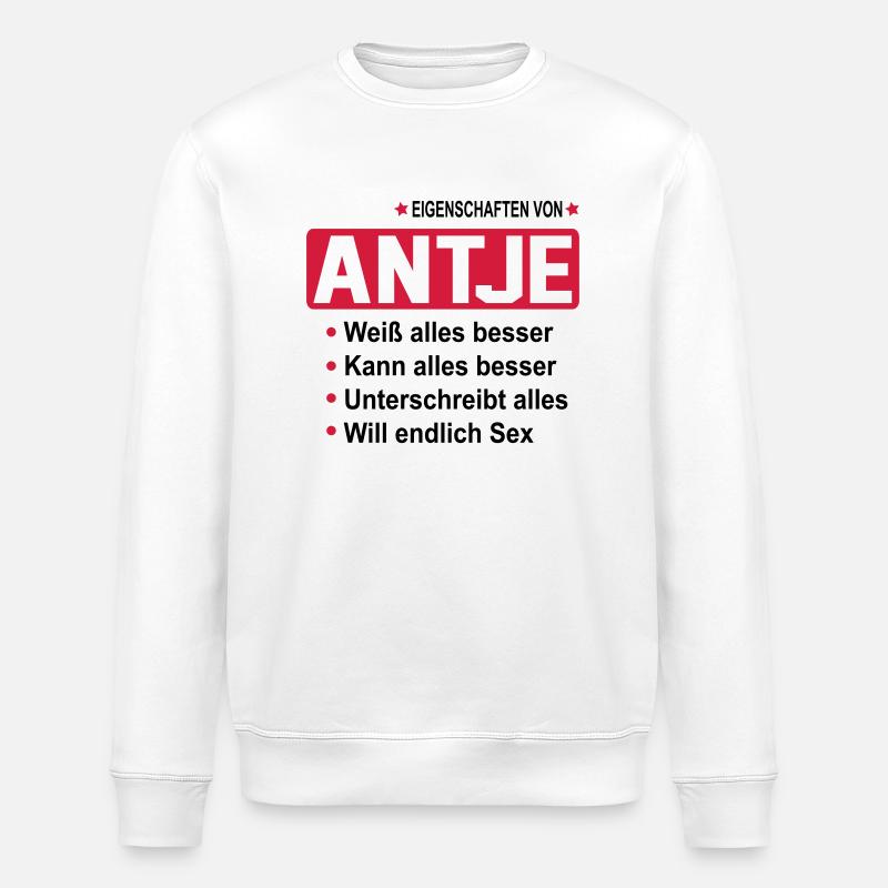 antje - Stanley/Stella Unisex Bio-Sweatshirt ROLLER - Weiß
