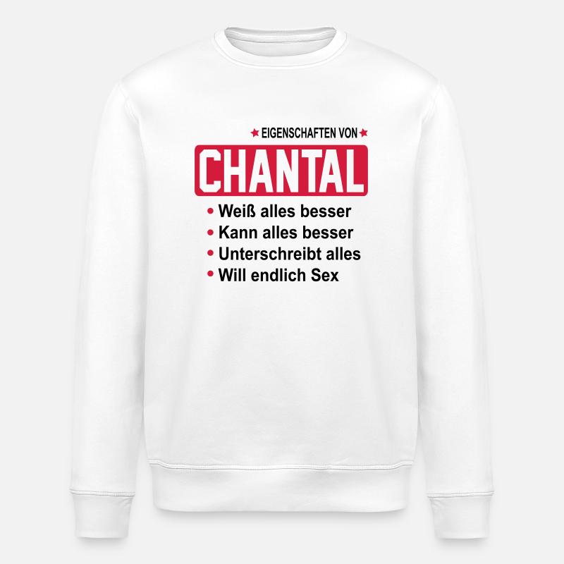 chantal - Stanley/Stella Unisex Bio-Sweatshirt ROLLER - Weiß