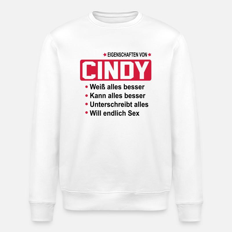 cindy - Stanley/Stella Unisex Bio-Sweatshirt ROLLER - Weiß