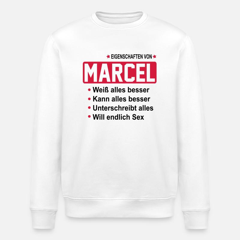 marcel - Stanley/Stella Unisex Bio-Sweatshirt ROLLER - Weiß