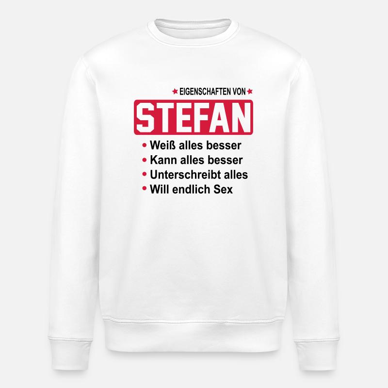 stefan - Stanley/Stella Unisex Bio-Sweatshirt ROLLER - Weiß