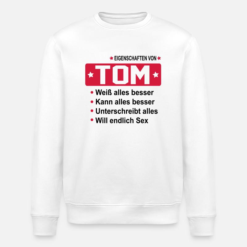tom - Stanley/Stella Unisex Bio-Sweatshirt ROLLER - Weiß