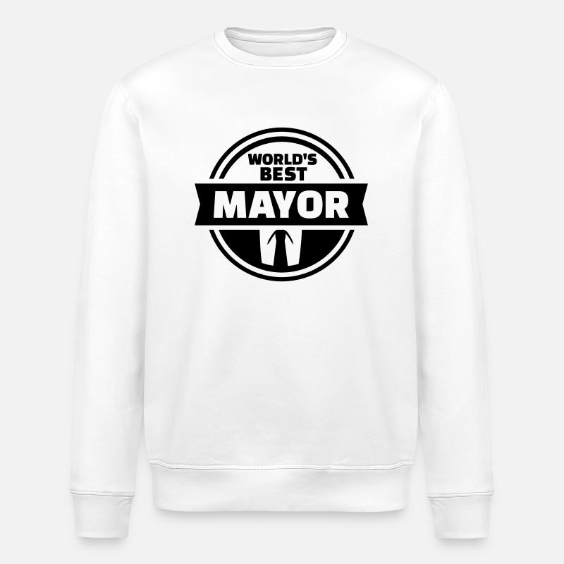 Mayor - Stanley/Stella ROLLER Unisex Organic Sweatshirt - white