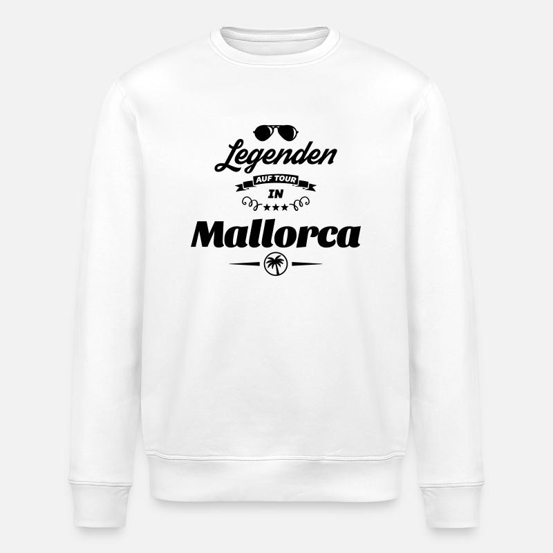 mallorca legenden - Stanley/Stella Unisex Bio-Sweatshirt ROLLER - Weiß