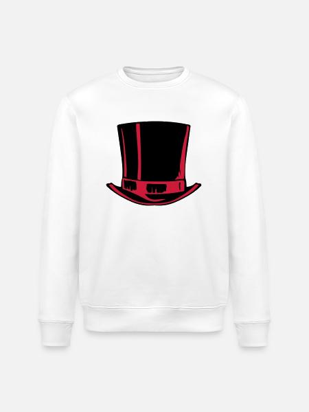 grand chapeau haut 2509 - Sweat bio ROLLER Stanley/Stella Unisexe - blanc