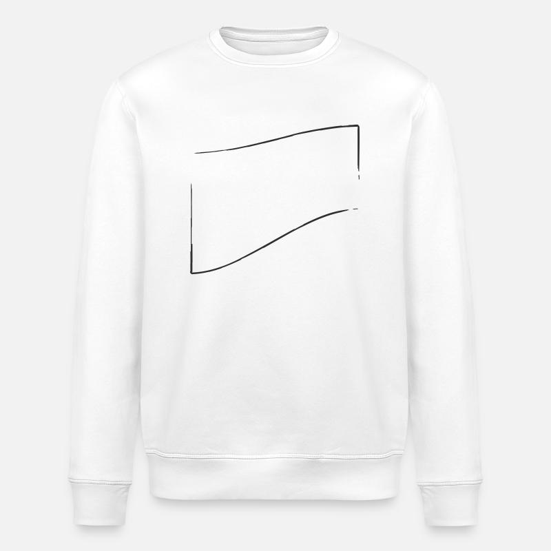 openFrame upward bent | Vectorgraphic - Stanley/Stella ROLLER Unisex Organic Sweatshirt - white