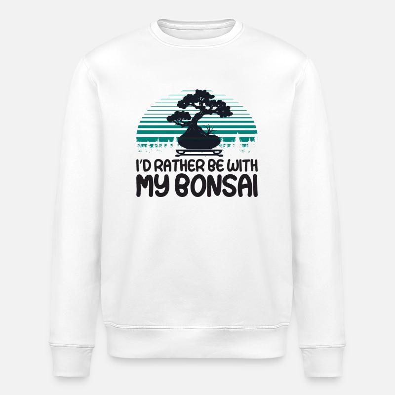 Bonsai - Stanley/Stella Unisex Bio-Sweatshirt ROLLER - Weiß