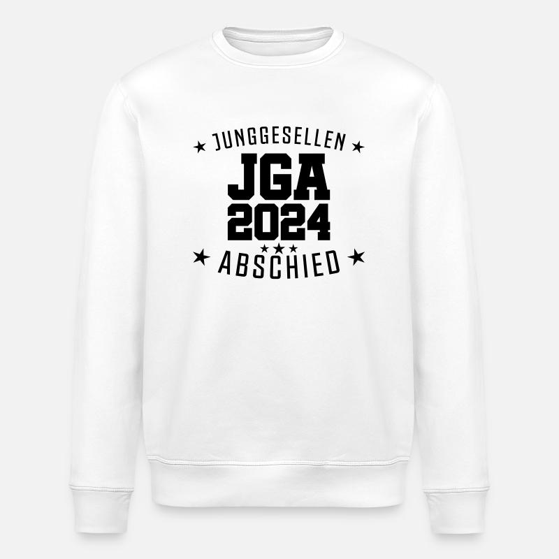 jga junggesellenabschied 2024 - Stanley/Stella Unisex Bio-Sweatshirt ROLLER - Weiß