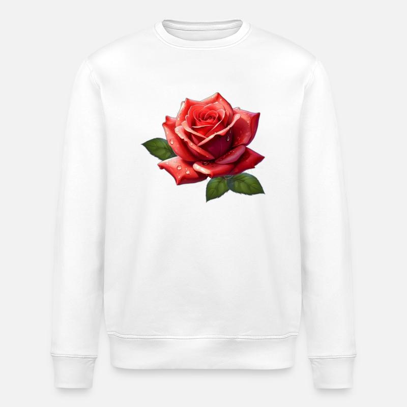 Rose - Stanley/Stella Unisex Bio-Sweatshirt ROLLER - Weiß