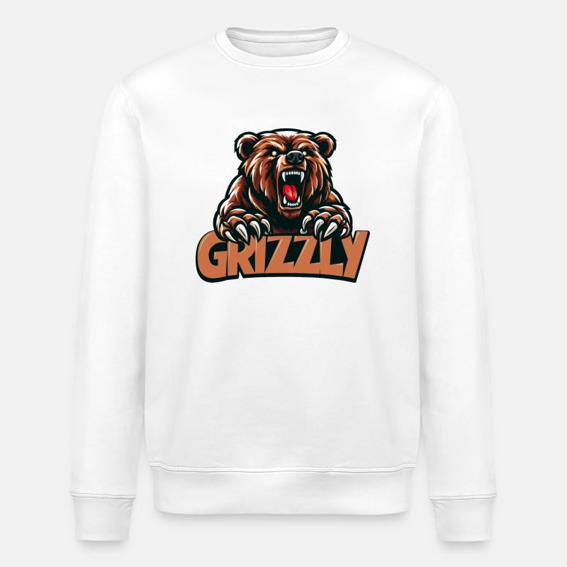 Grizzly-Team - Stanley/Stella Unisex Bio-Sweatshirt ROLLER - Weiß