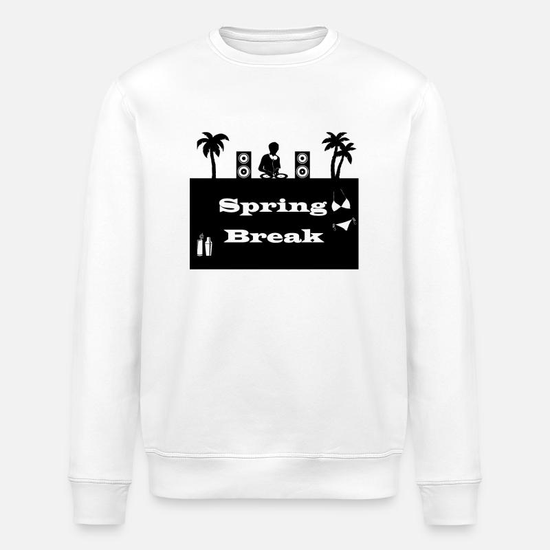 spring break noir - Sweat bio ROLLER Stanley/Stella Unisexe - blanc