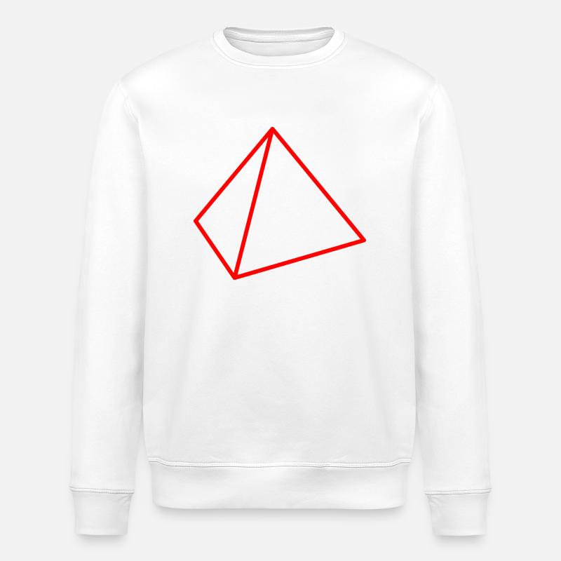 Roter Tetraeder - Stanley/Stella Unisex Bio-Sweatshirt ROLLER - Weiß