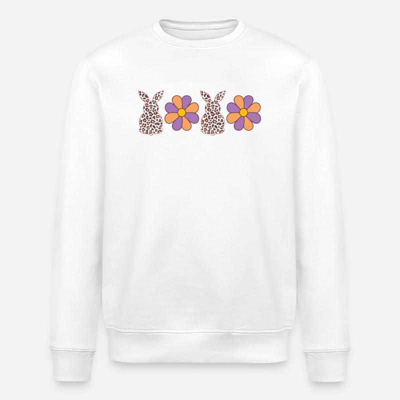 Fleurs de lapin - Sweat bio ROLLER Stanley/Stella Unisexe - blanc