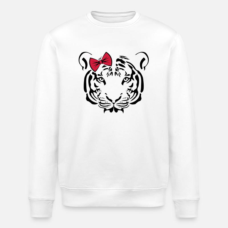 Tiger EDITION cute cute - Sweat bio ROLLER Stanley/Stella Unisexe - blanc