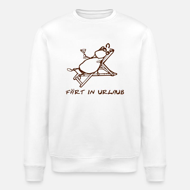 Färt in Urlaub - Stanley/Stella Unisex Bio-Sweatshirt ROLLER - Weiß