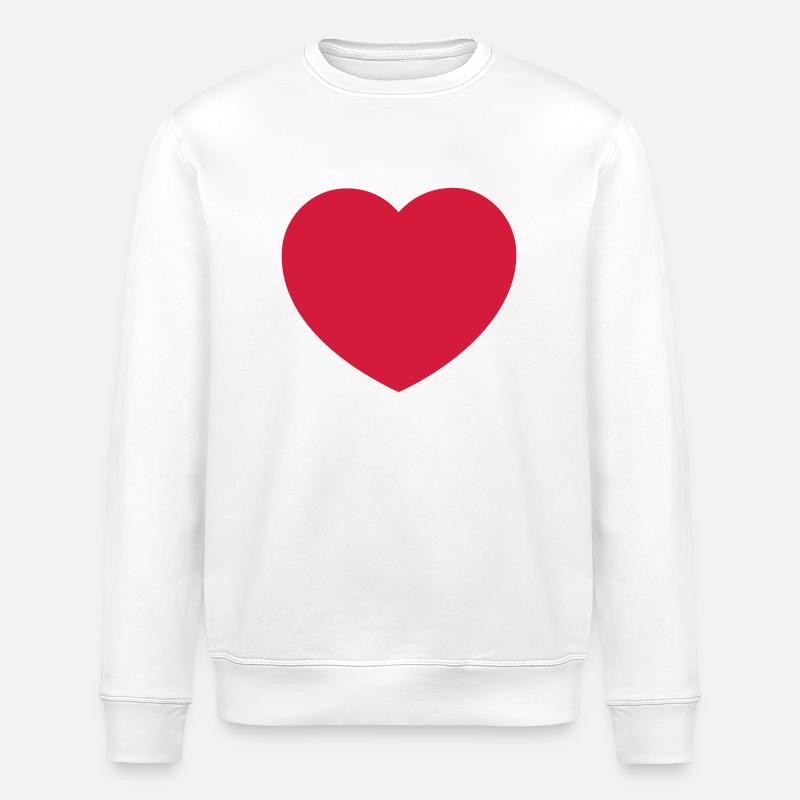 LIEBE - Stanley/Stella Unisex Bio-Sweatshirt ROLLER - Weiß
