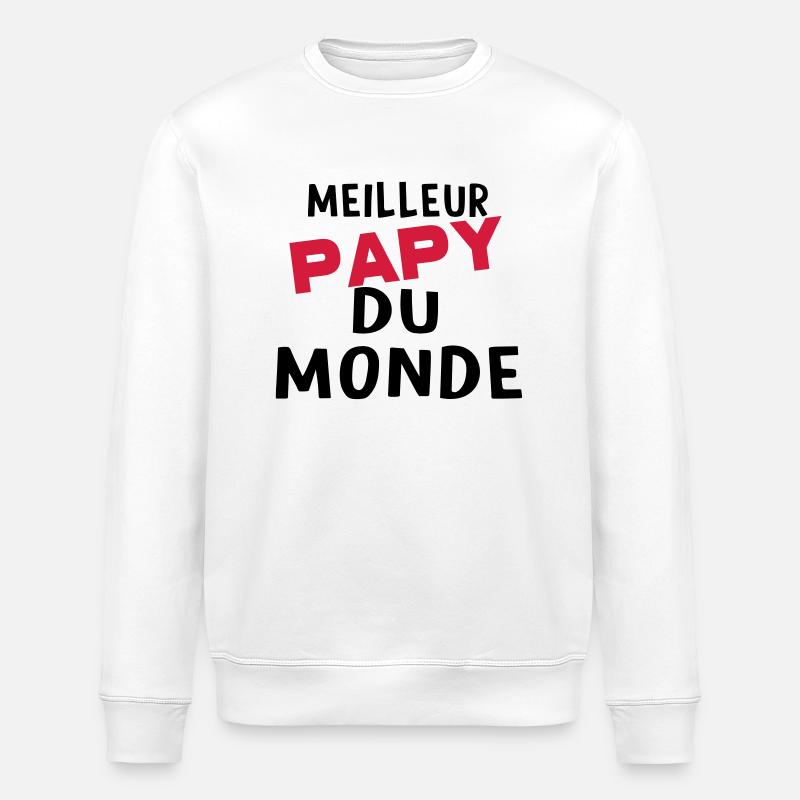 meilleur papy dU MONDE - Sweat bio ROLLER Stanley/Stella Unisexe - blanc