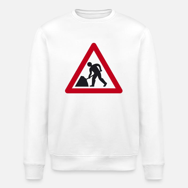 men at work - Stanley/Stella Unisex Bio-Sweatshirt ROLLER - Weiß