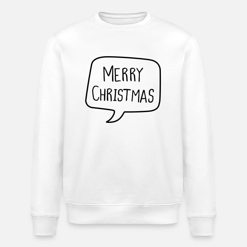 JOYEUX NOEL - Sweat bio ROLLER Stanley/Stella Unisexe - blanc
