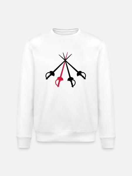 musketeers - Stanley/Stella ROLLER Unisex Organic Sweatshirt - white