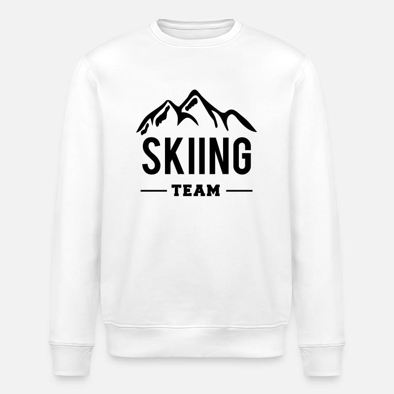 Skiing Team - Sweat bio ROLLER Stanley/Stella Unisexe - blanc