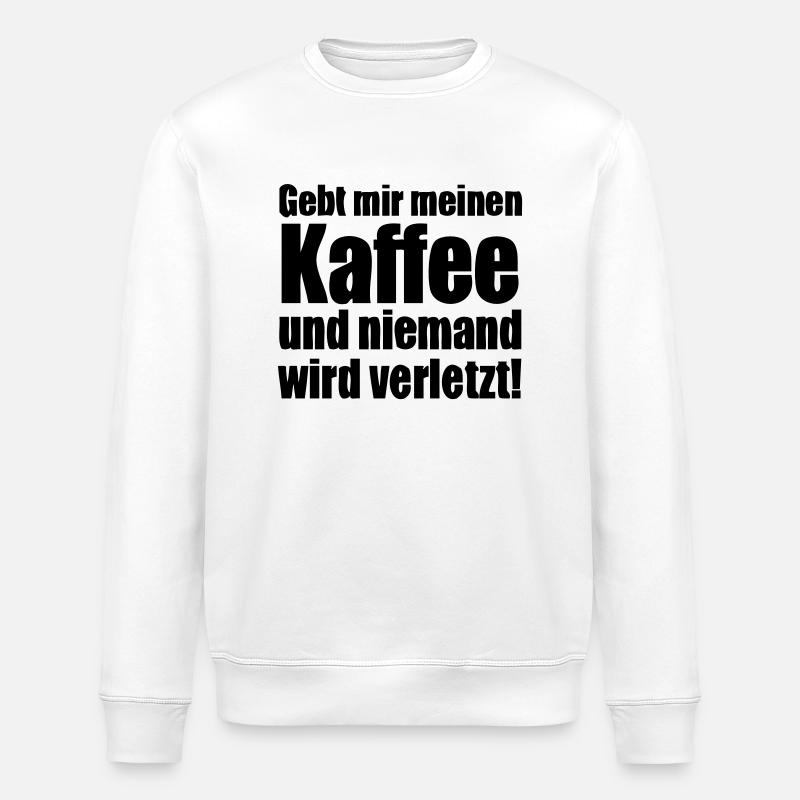 Donnez-moi mon café ...! - Sweat bio ROLLER Stanley/Stella Unisexe - blanc