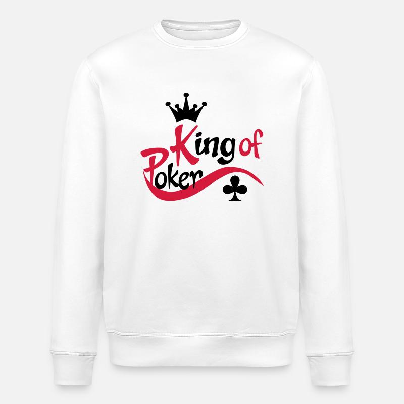 poker - Sweat bio ROLLER Stanley/Stella Unisexe - blanc