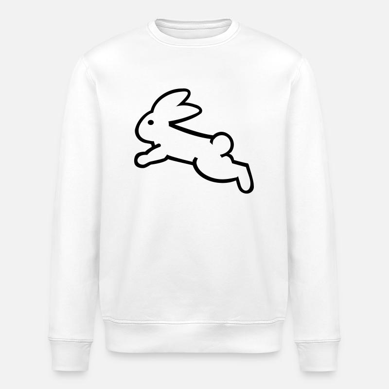 Bunny - Stanley/Stella ROLLER Unisex Organic Sweatshirt - white