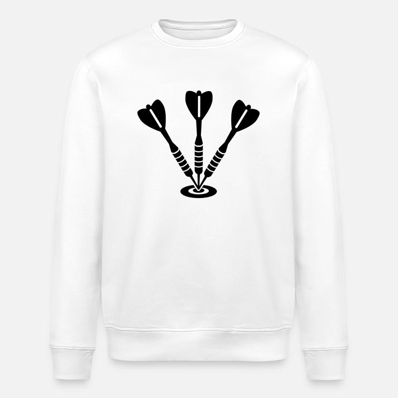 Darts - Stanley/Stella ROLLER Unisex Organic Sweatshirt - white