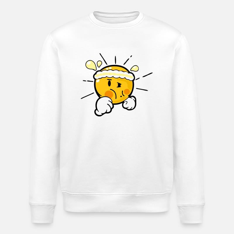 Smiley Running - Sweat bio ROLLER Stanley/Stella Unisexe - blanc