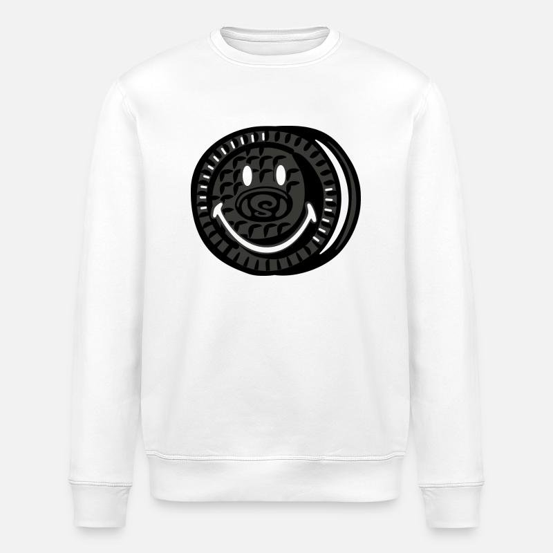 Smiley Oreo - Stanley/Stella Unisex Bio-Sweatshirt ROLLER - Weiß