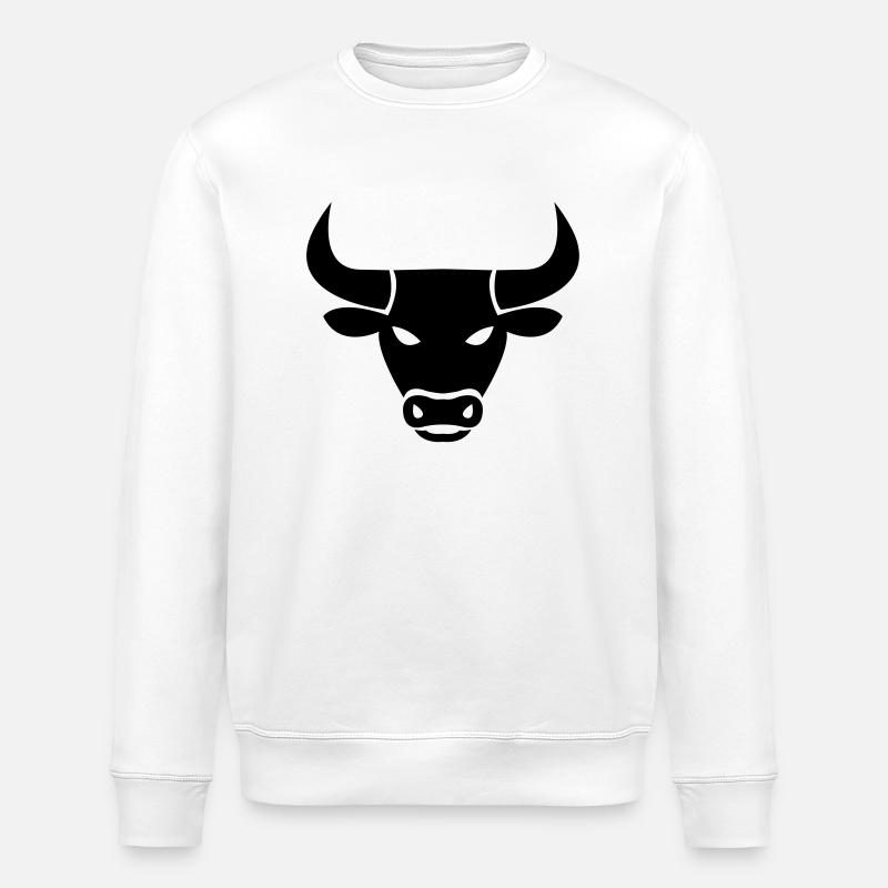 stier_001 - Stanley/Stella Unisex Bio-Sweatshirt ROLLER - Weiß