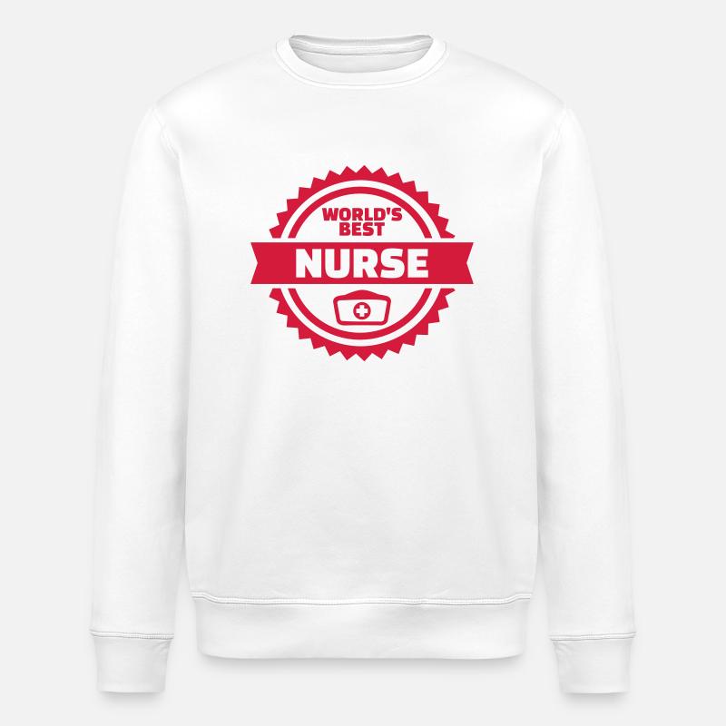 Krankenschwester - Stanley/Stella Unisex Bio-Sweatshirt ROLLER - Weiß